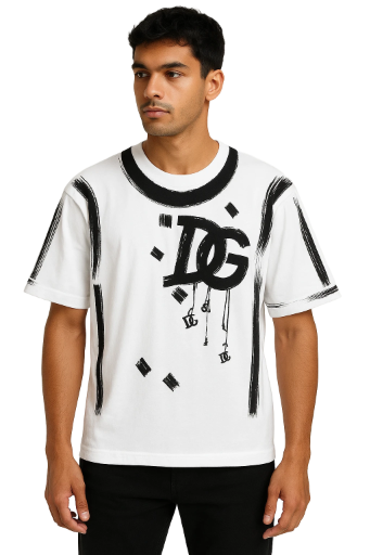 Red Designer Graphic T-Shirt