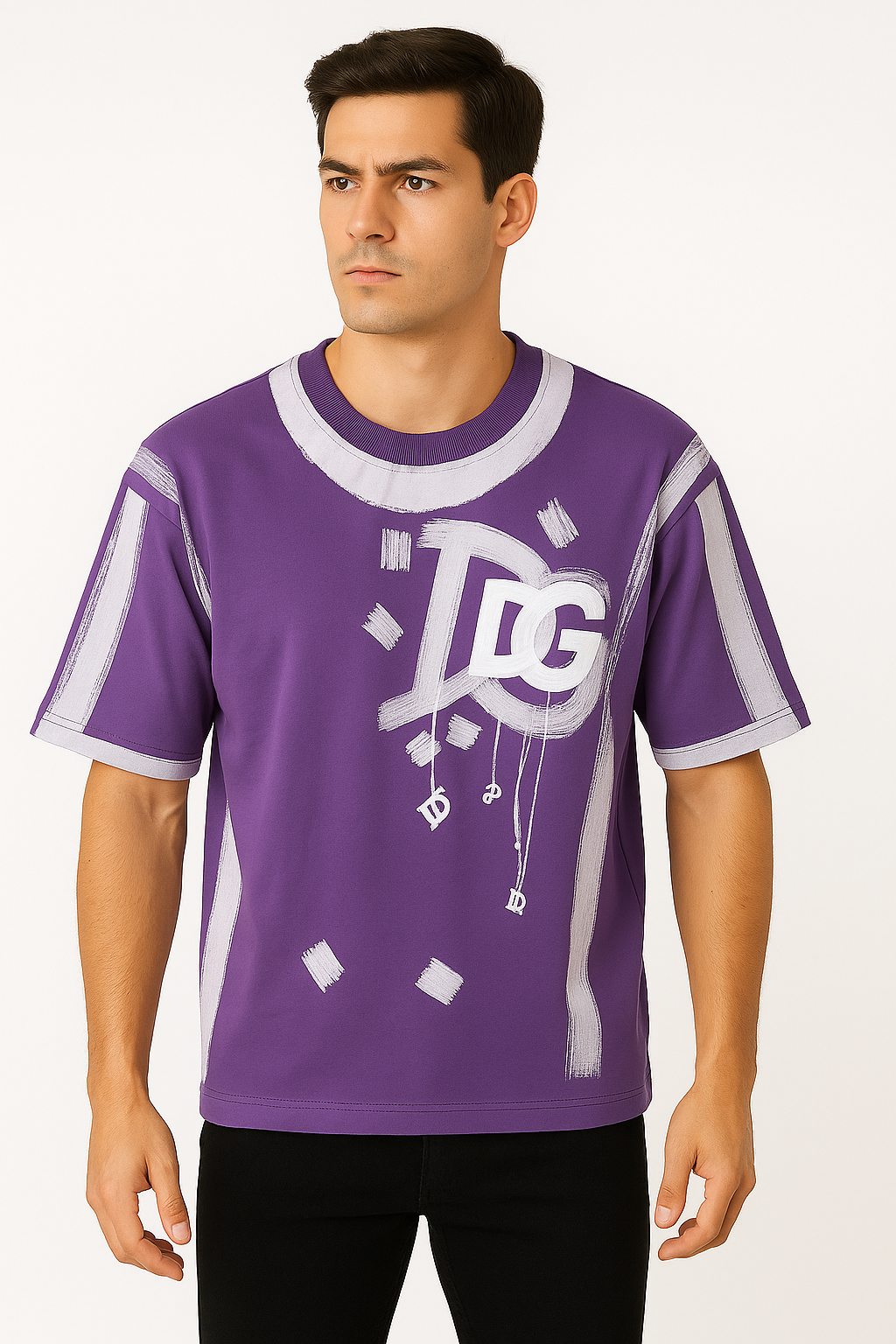 Red Designer Graphic T-Shirt