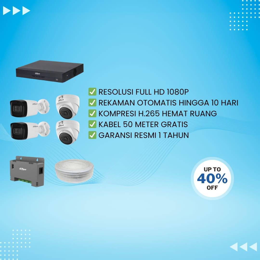 Paket CCTV Analog 4 Kamera
