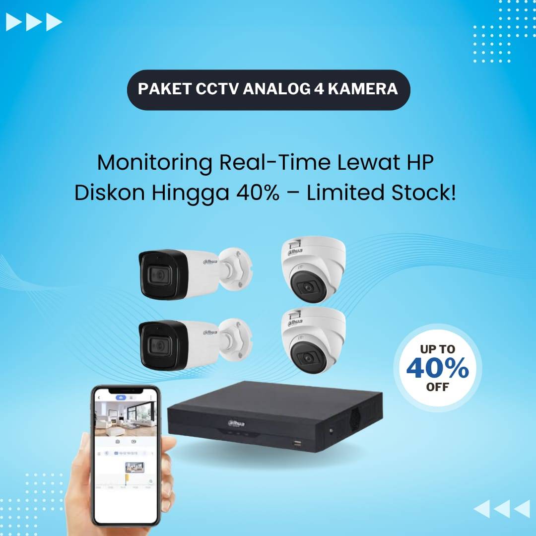 Paket CCTV Analog 4 Kamera