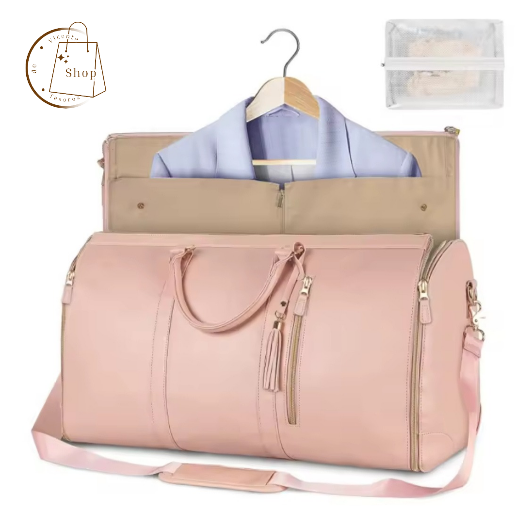 Bolsa de deporte grande de piel sintética.