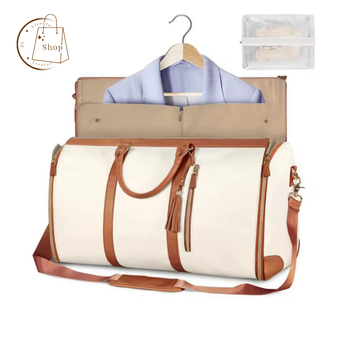 Bolsa de deporte grande de piel sintética.