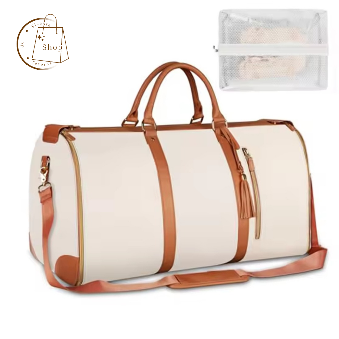 Bolsa de deporte grande de piel sintética.