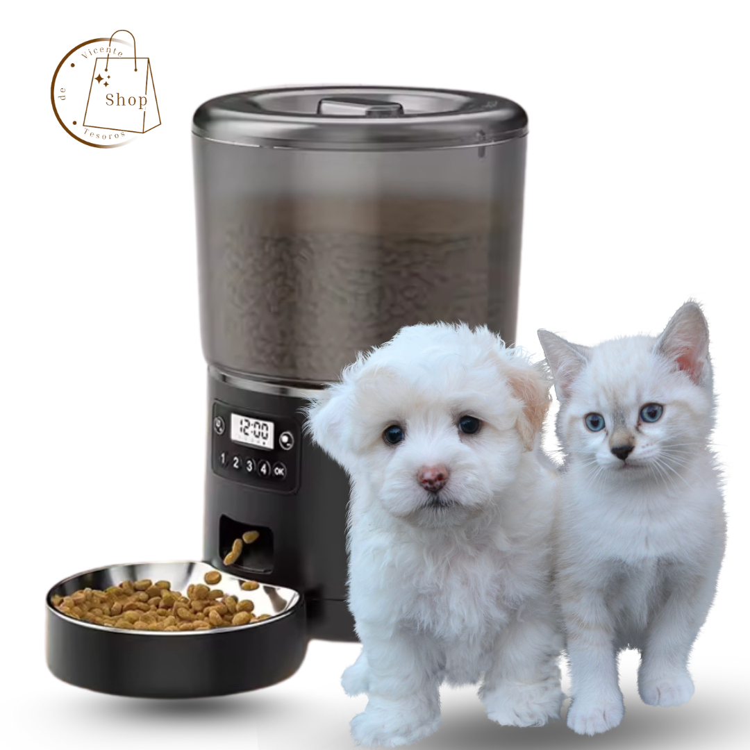 Comedero automático para mascotas de 4 l