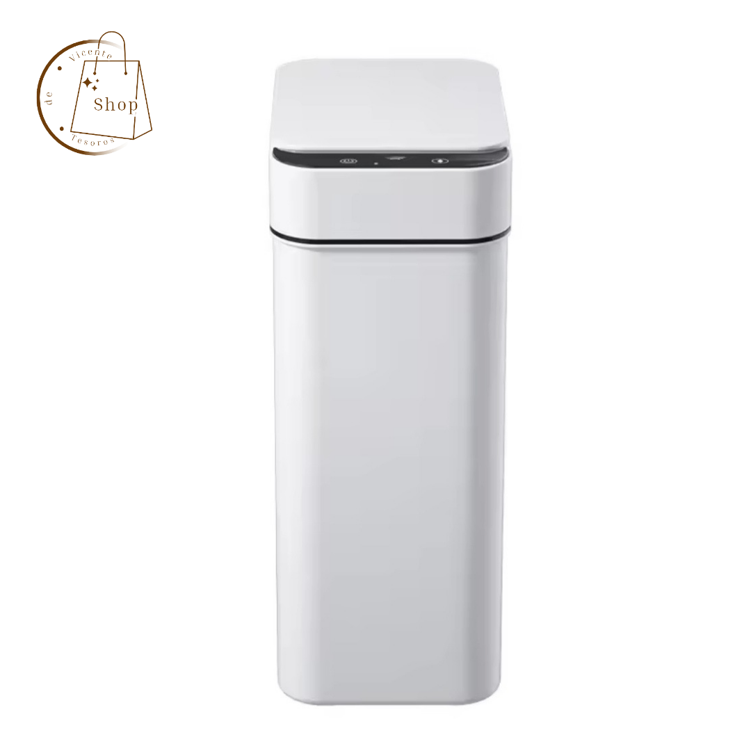 Cubo de basura inteligente de 12L con tapa