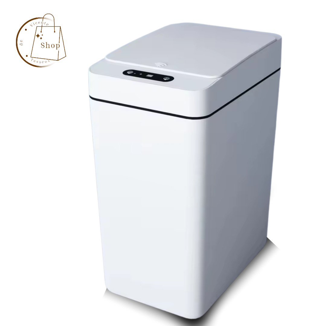 Cubo de basura inteligente de 12L con tapa