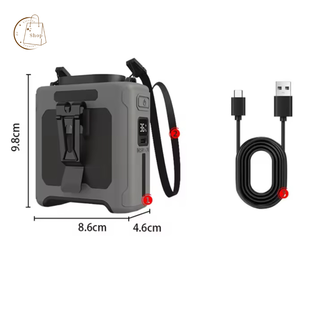 Ventilador USB Portátil 3 en 1