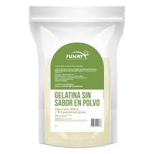 Gelatina sin sabor en polvo