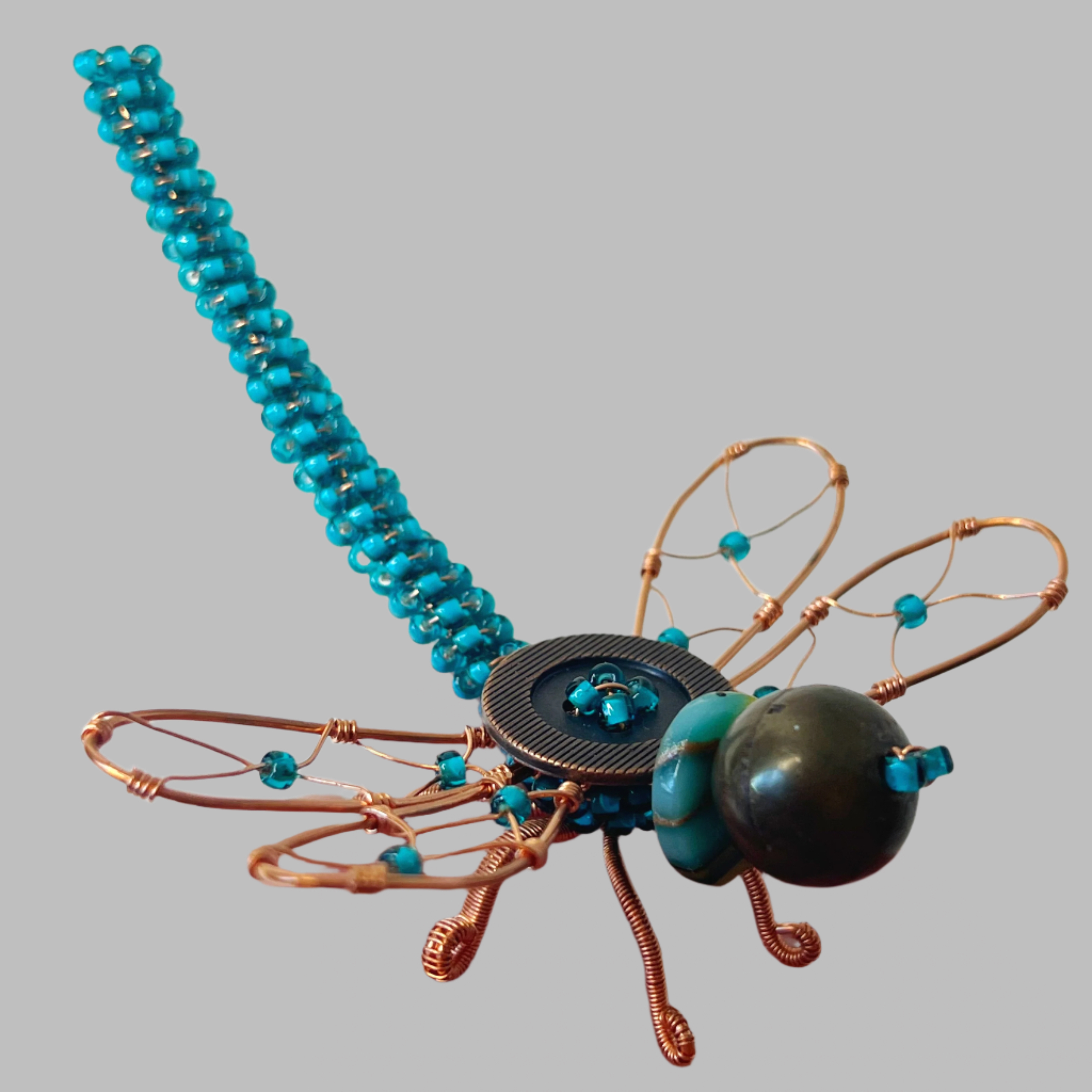 Handcrafted Beaded Dragonfly