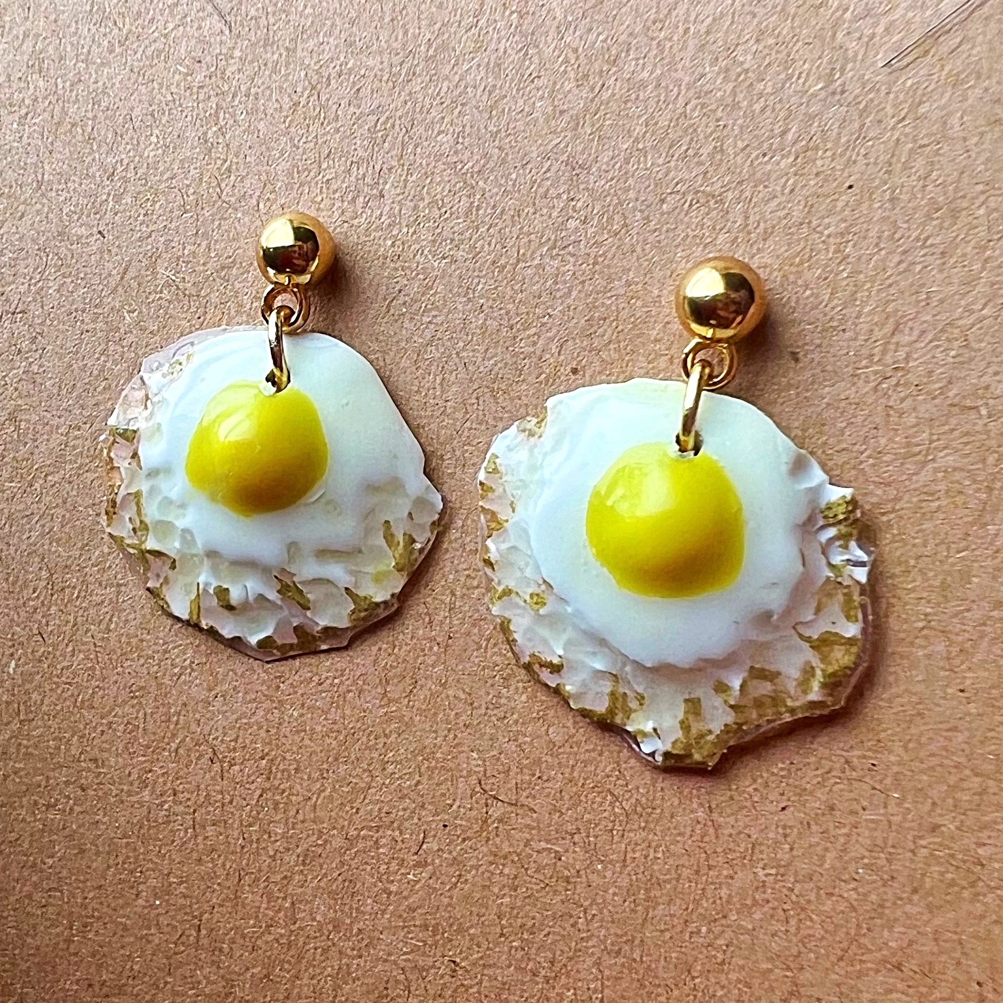 Fried Egg Earrings