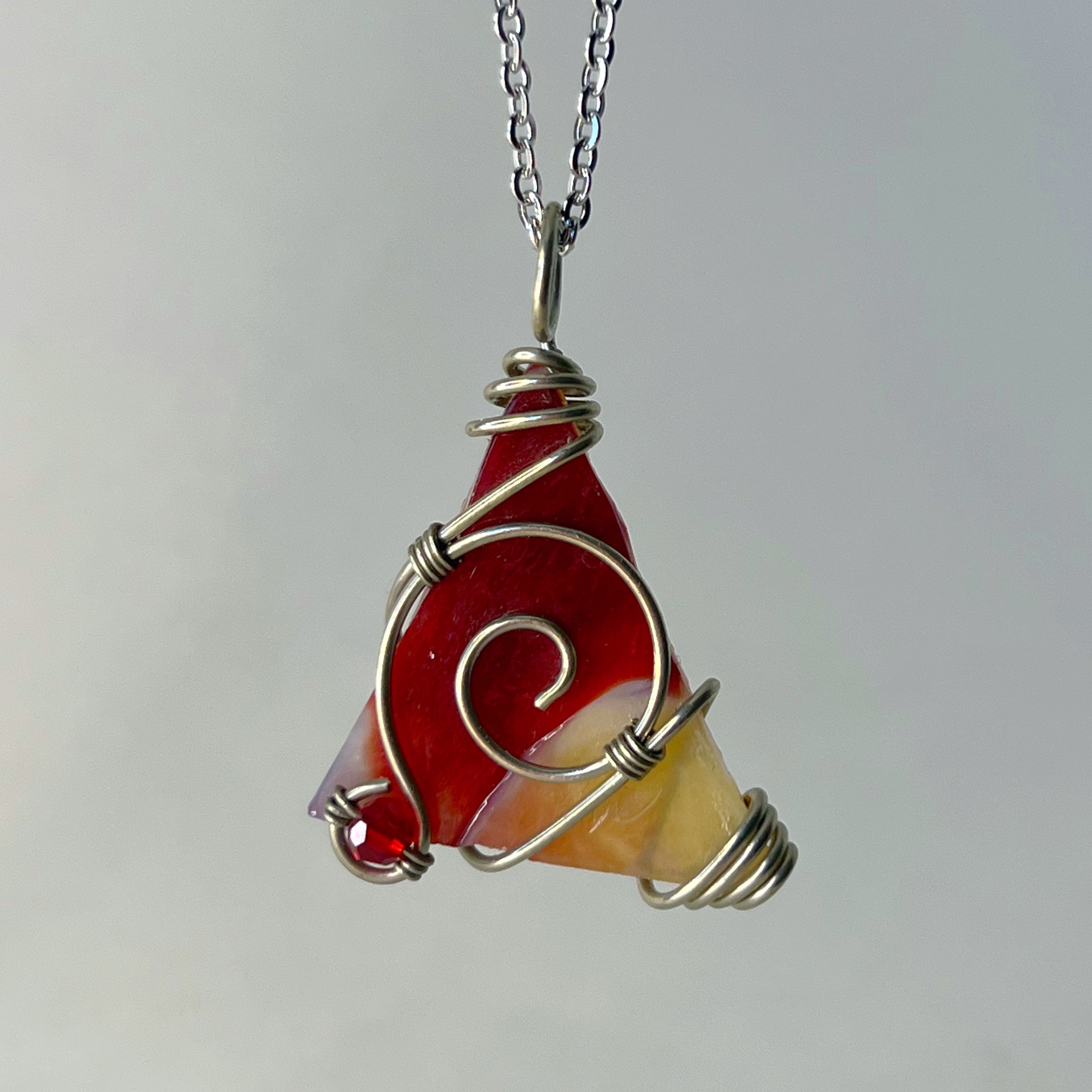 Handcrafted Stained Glass Pendant