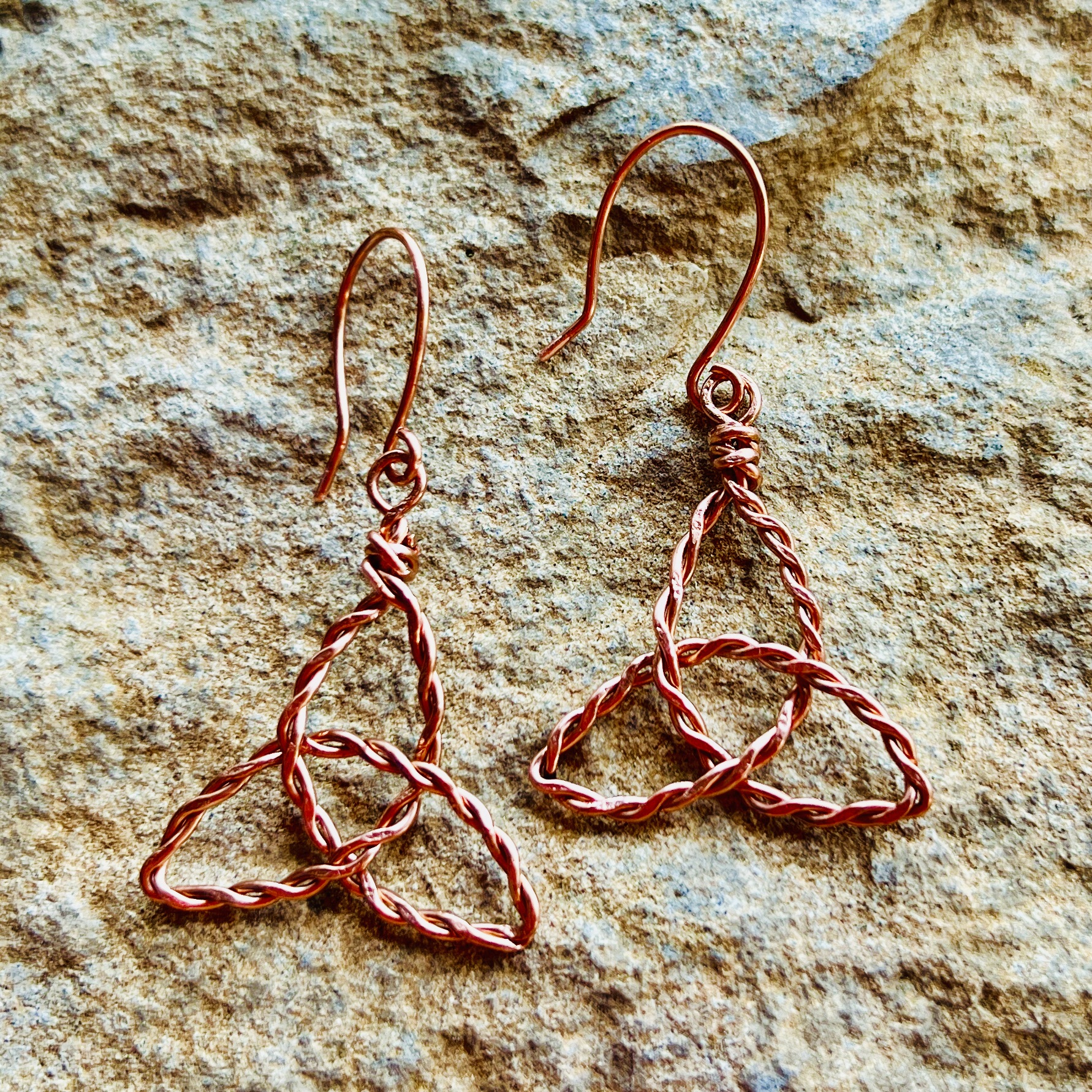 Handcrafted Triquetra Earrings