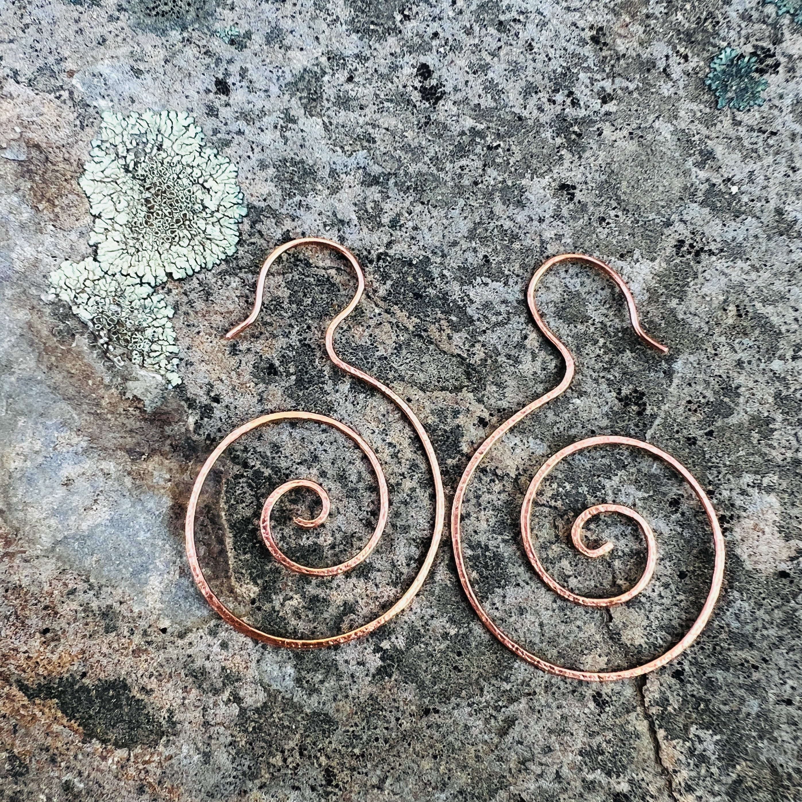 Spiral Copper Earrings