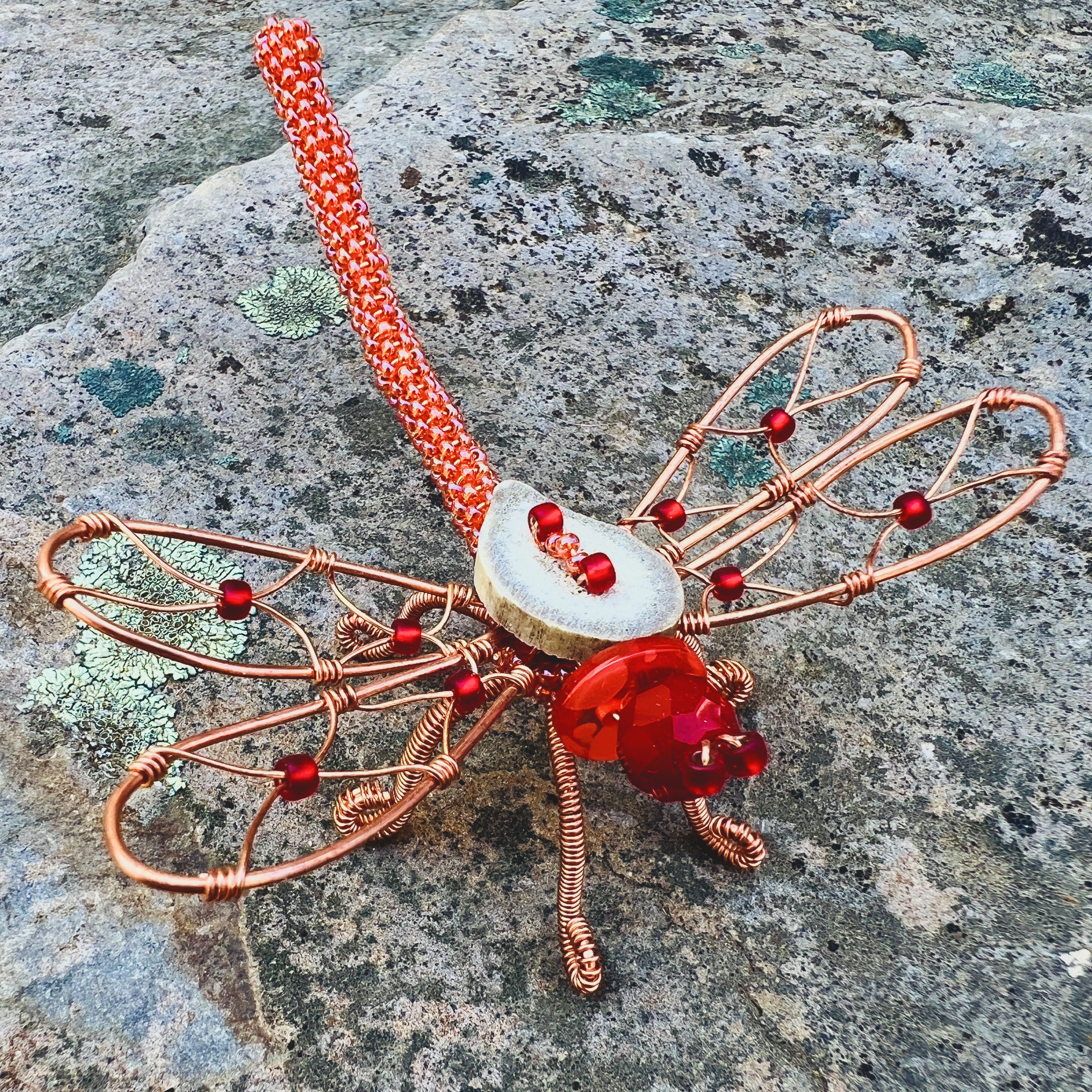 Handcrafted Wire Dragonfly