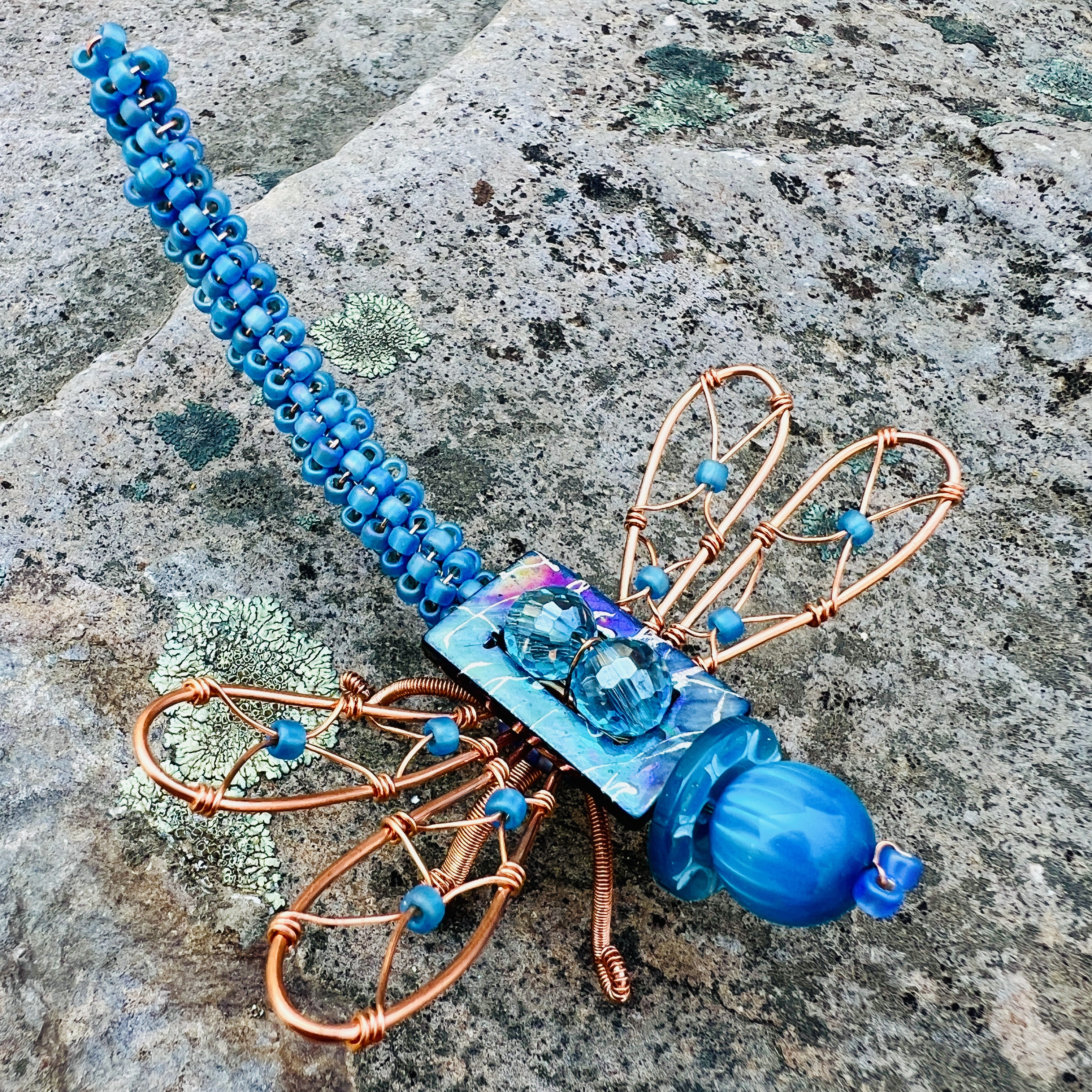 Handcrafted Beaded Dragonfly