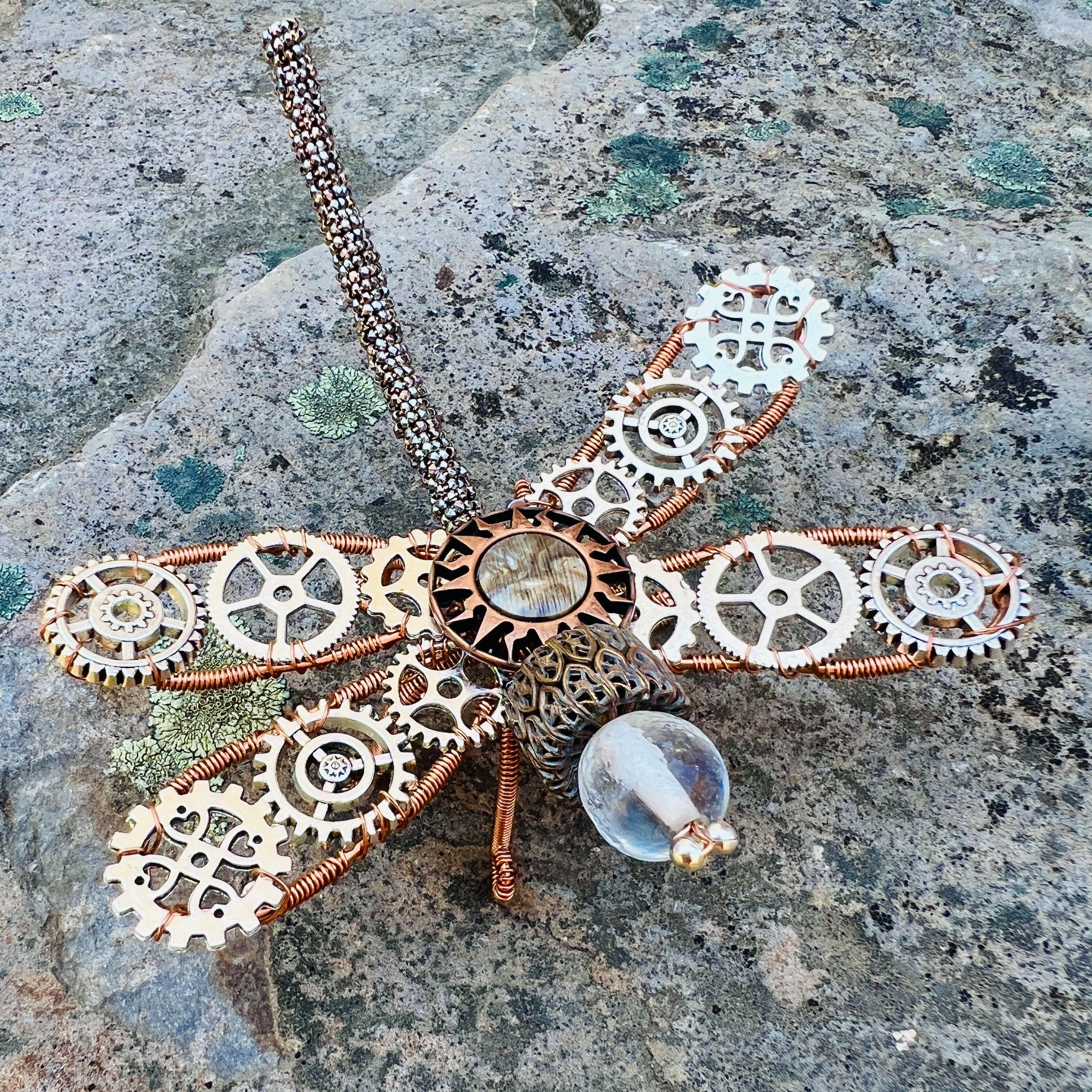 Steampunk Dragonfly Ornament