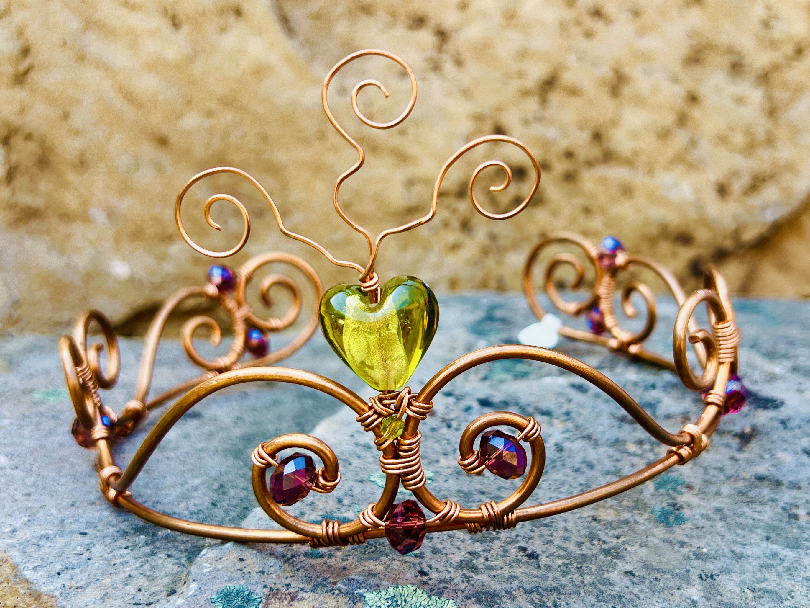 Handcrafted Copper Wire Tiara