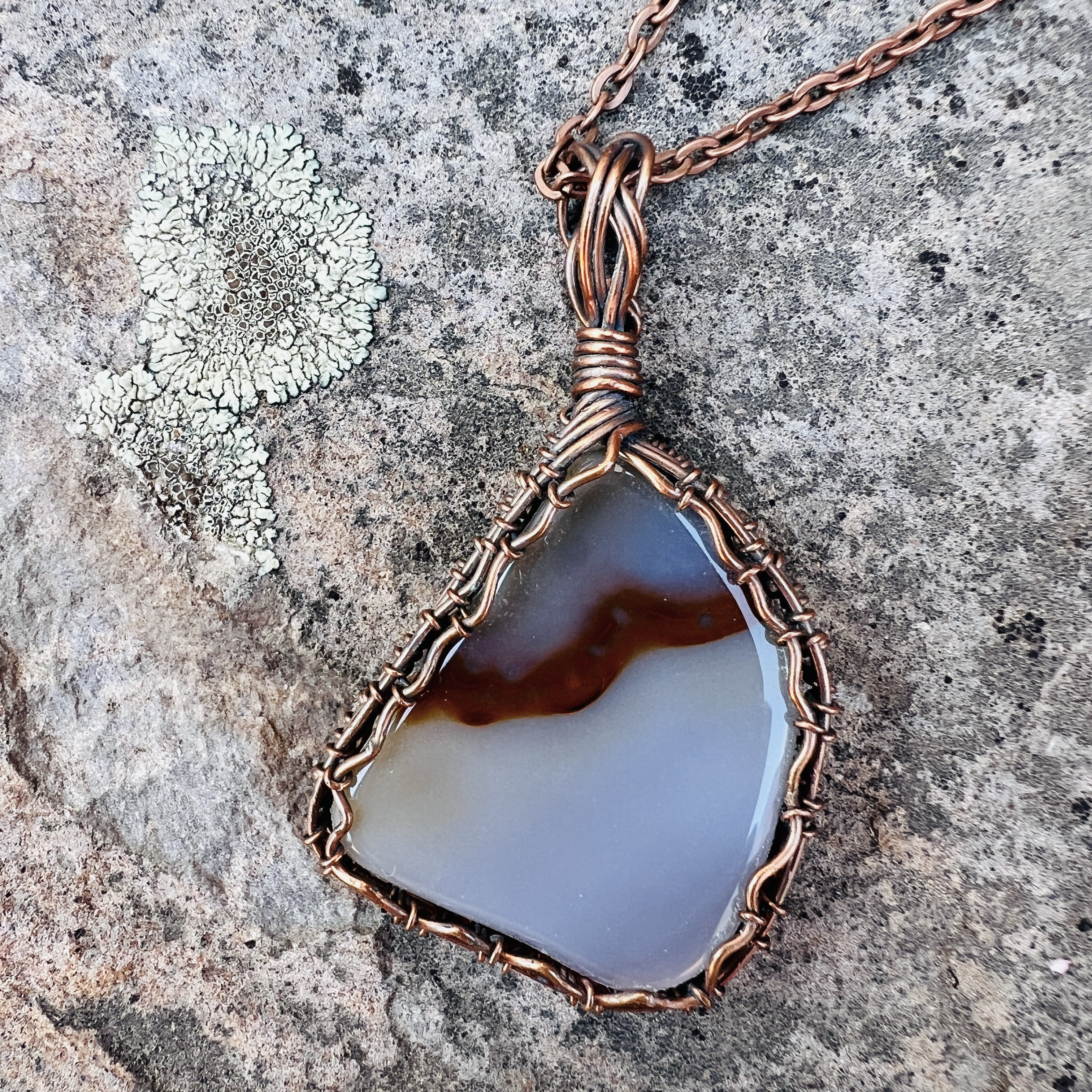 Handcrafted Agate Stone Pendant