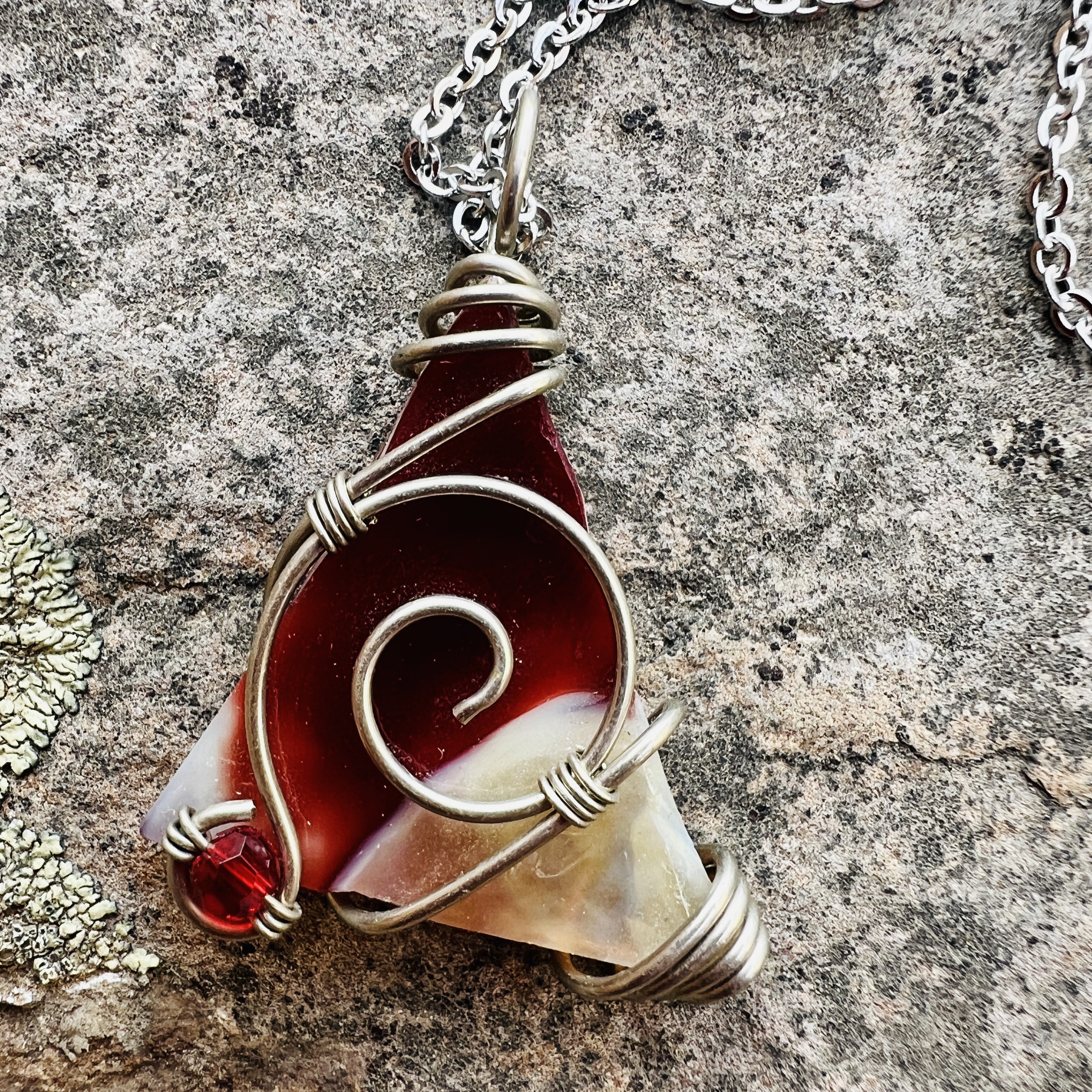 Handcrafted Stained Glass Pendant