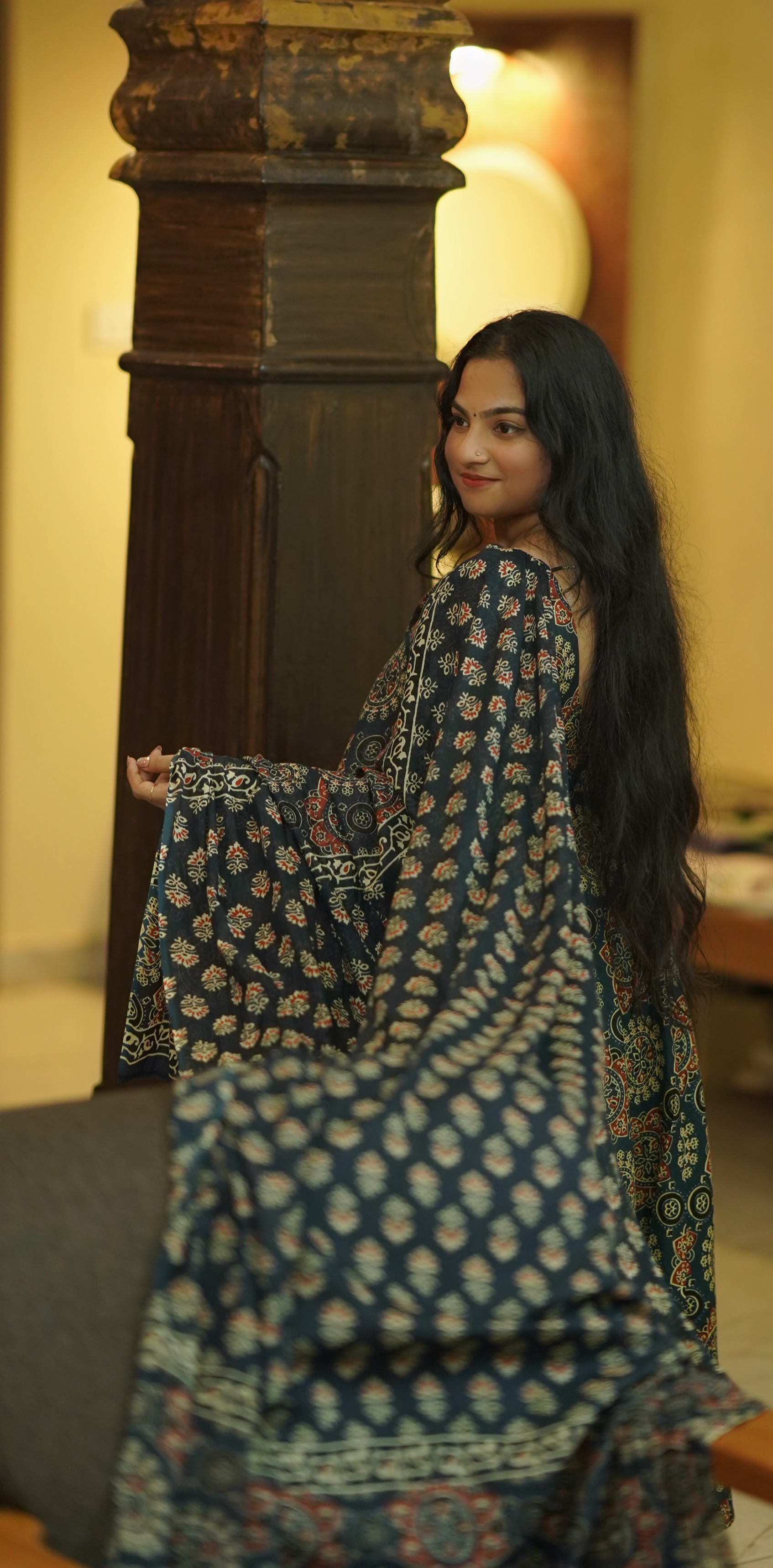 Salwar Set – Cotton Kurti with Handcrafted Dupatta