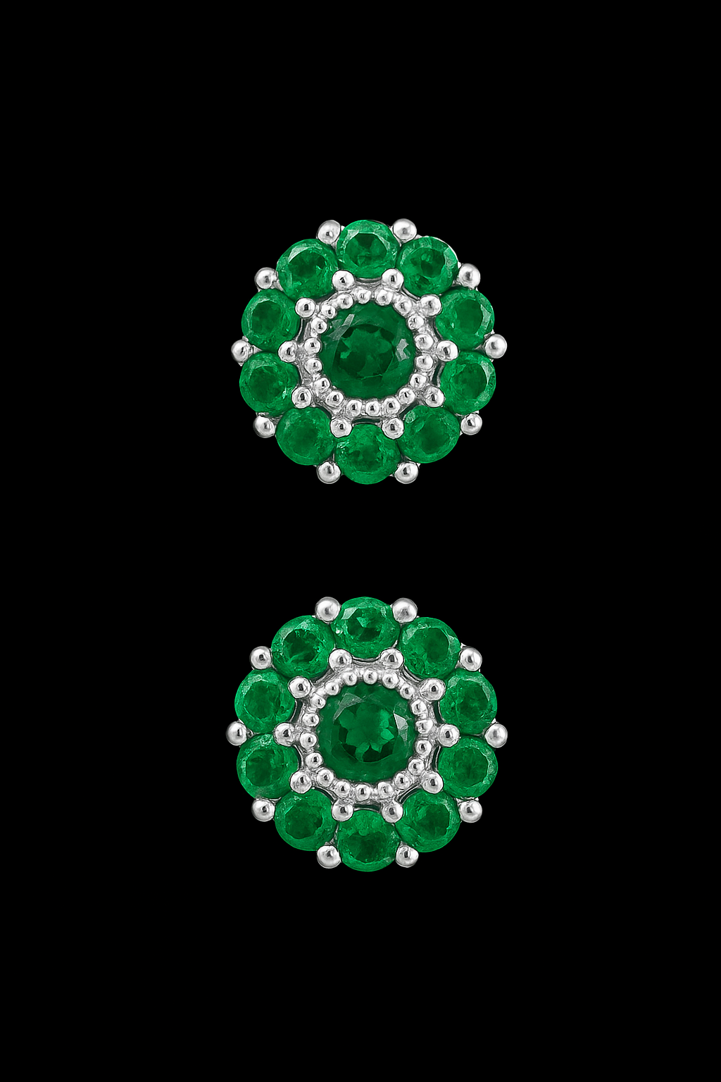 Brinco Forest Celest Flor de Esmeralda