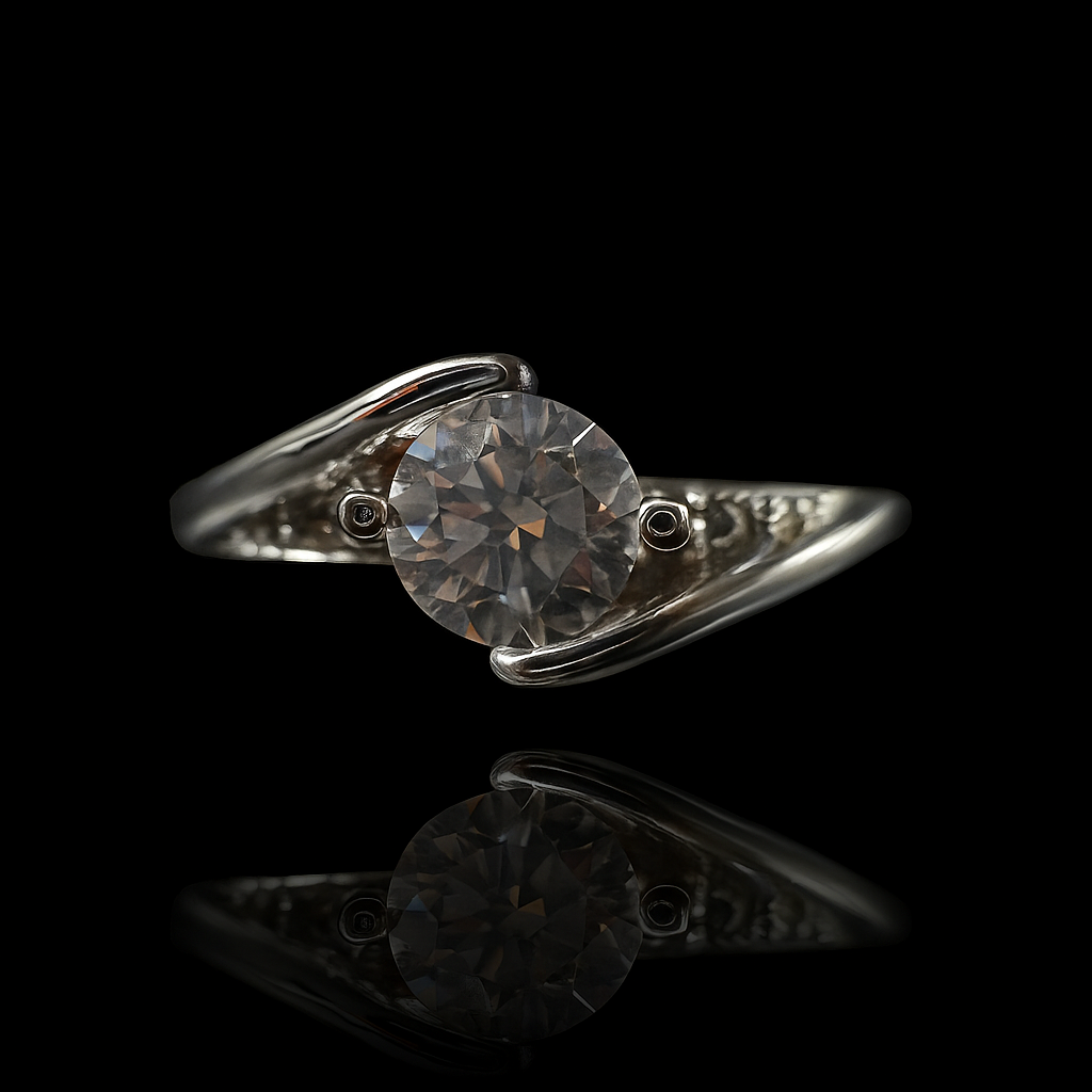 Aliança Classic Celest Moissanite