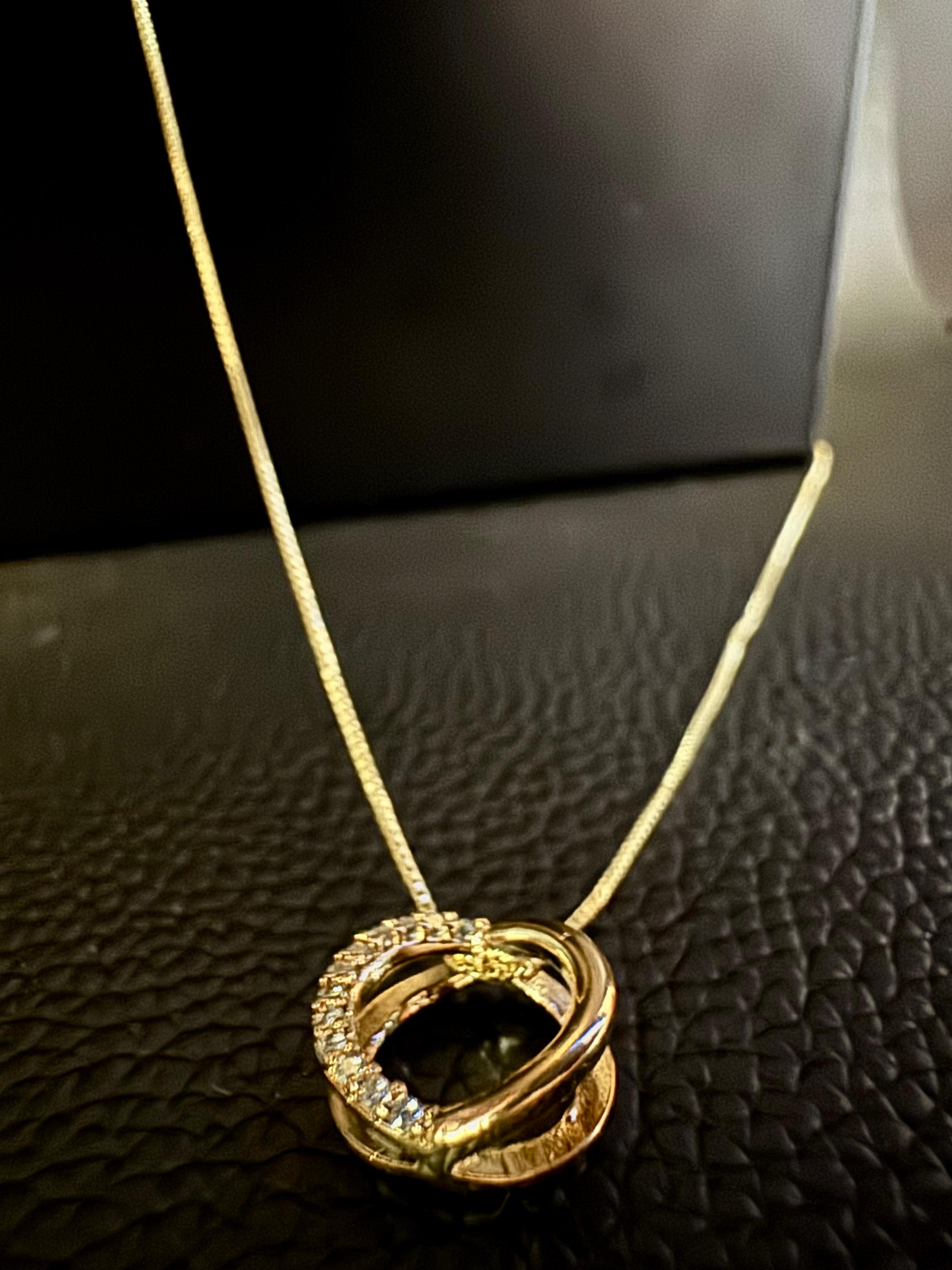 Colar Redondo Cravejado Semijoia - Dourado