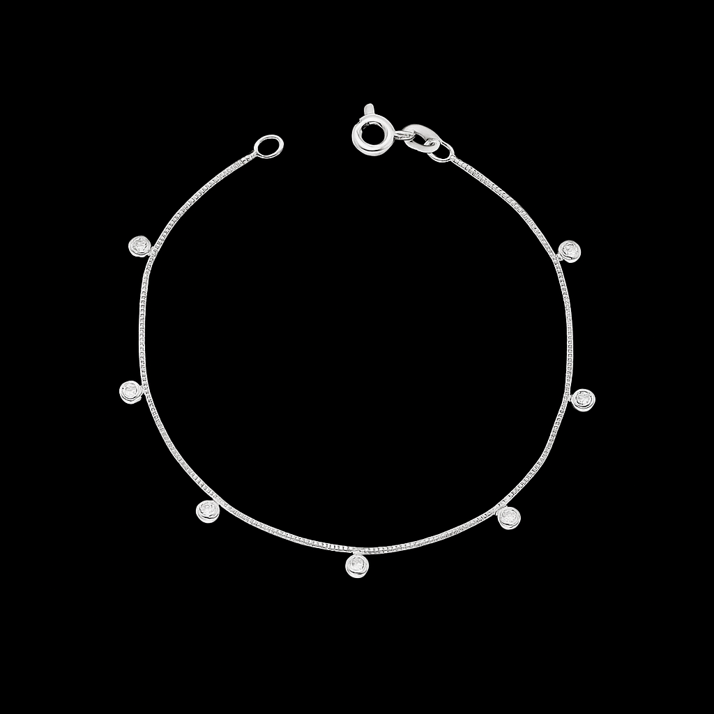 Pulseira Choker com Pontos de Luz