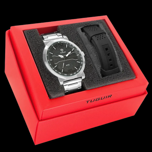 Relógio Analógico TG105 Prata | TUGUIR