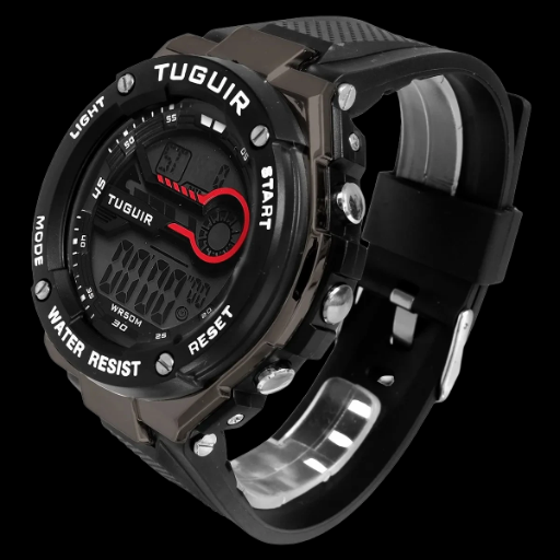 Relógio Digital TG293 Preto e Branco | TUGUIR