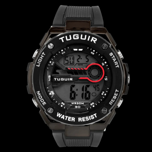 Relógio Digital TG293 Preto e Branco | TUGUIR