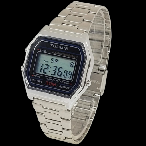 Relógio Digital TG30319 Prata | TUGUIR