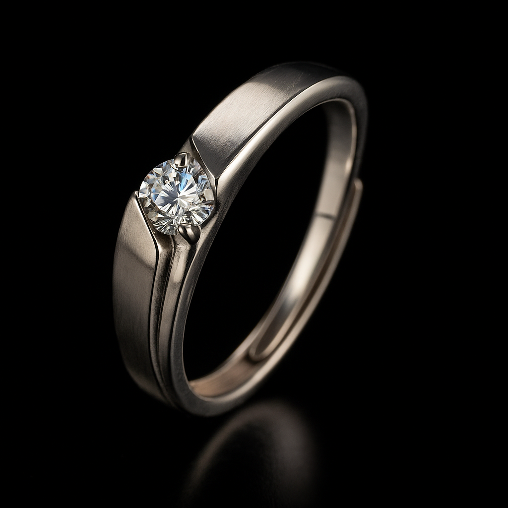 Aliança Classic Celest Moissanite