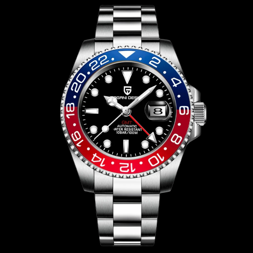 Relógio Crown Signet Pantheon Blue & Red | PAGANI DESIGN