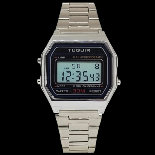 Relógio Digital TG30319 Prata | TUGUIR