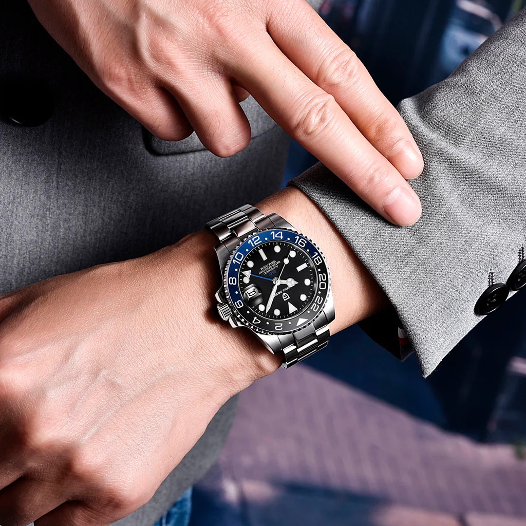 Relógio Crown Signet Pantheon Blue & Black | PAGANI DESIGN