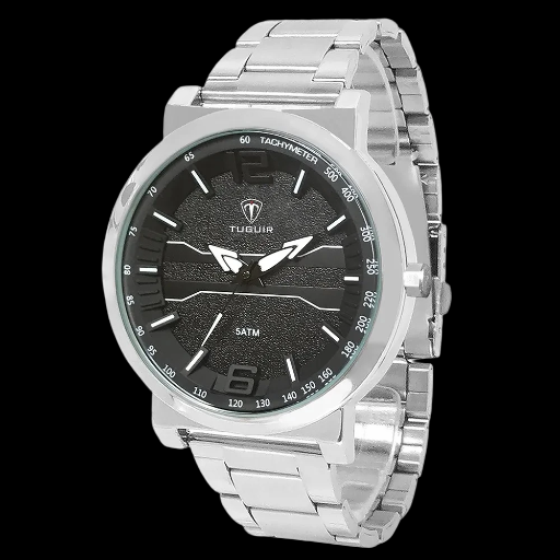 Relógio Analógico TG105 Prata | TUGUIR