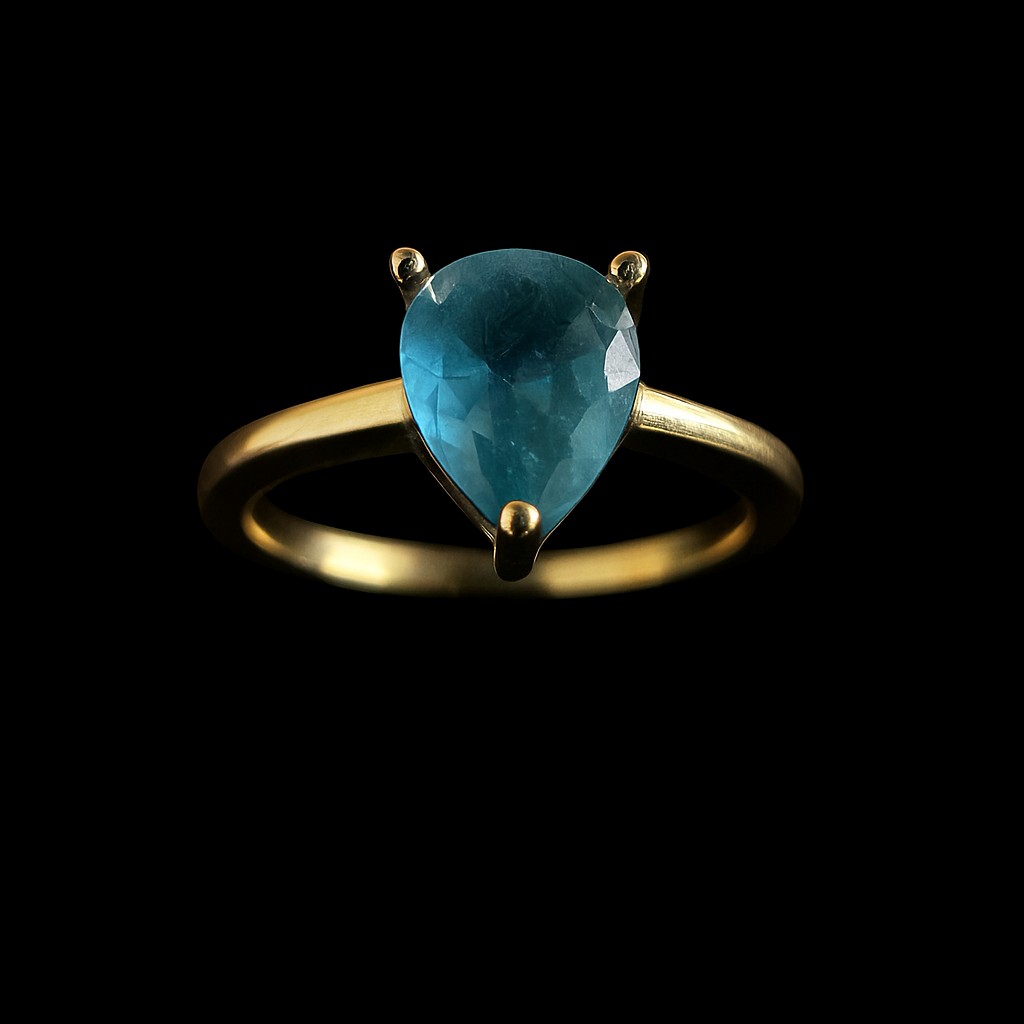 Anel Dourado com Zirconia Zafira