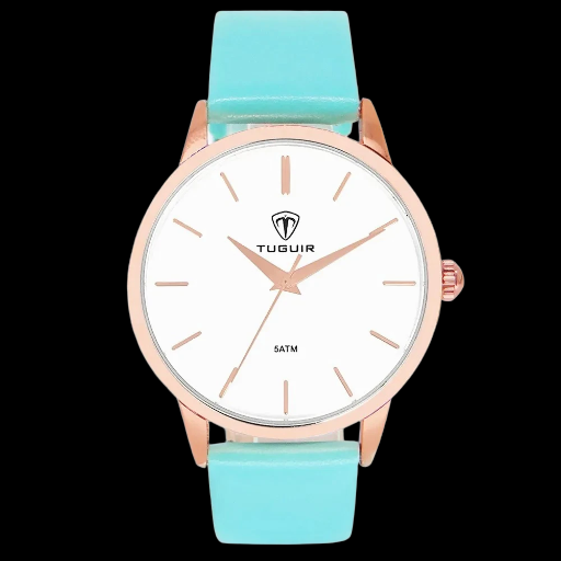 Relógio Analógico TG106 Rose e Verde água | TUGUIR