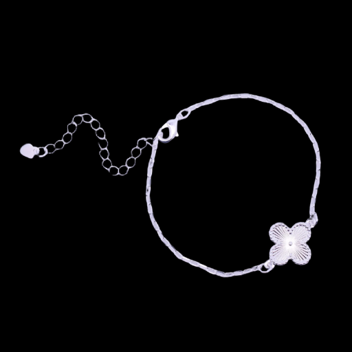 Pulseira Trevo em Prata