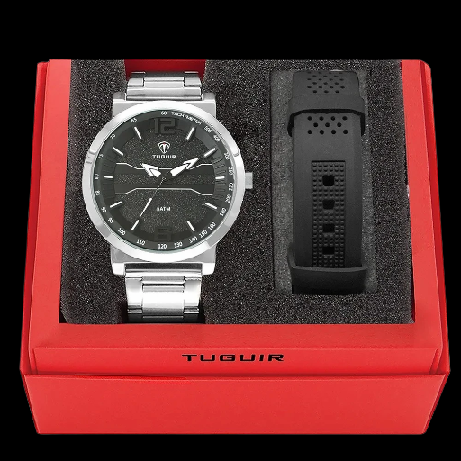 Relógio Analógico TG105 Prata | TUGUIR