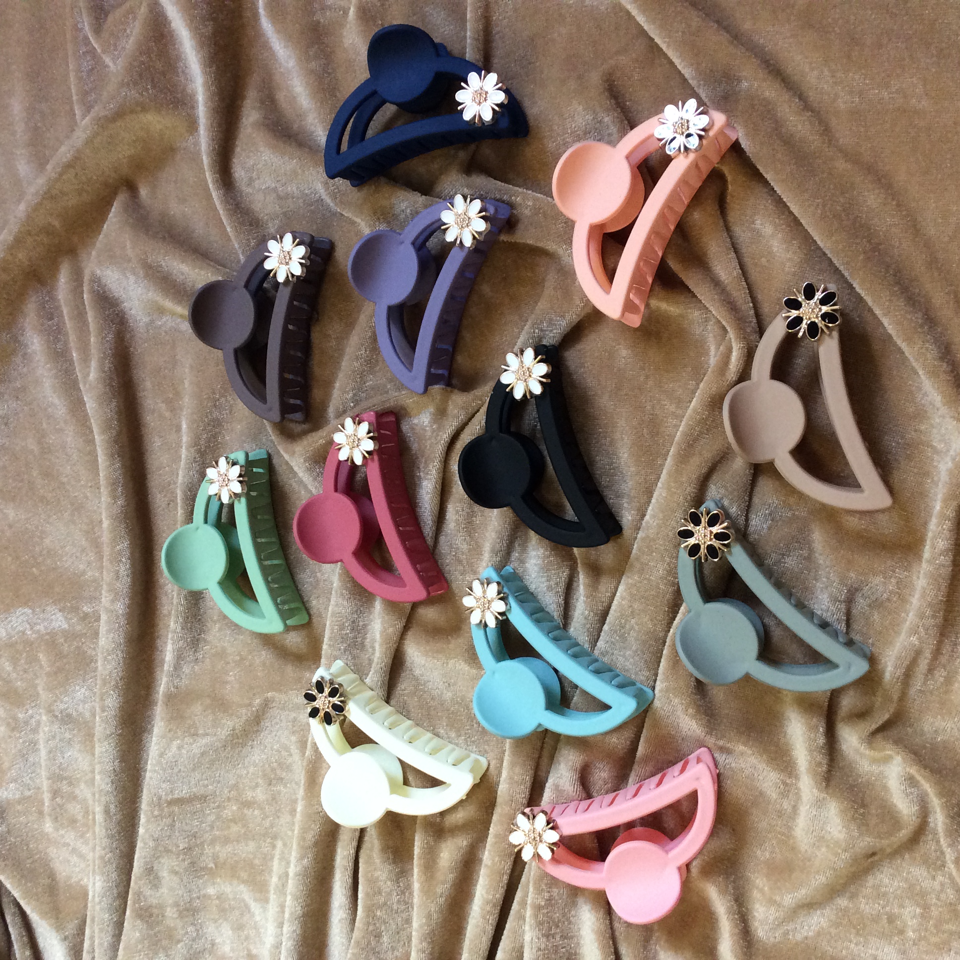 Colorful Flower Hair Clips