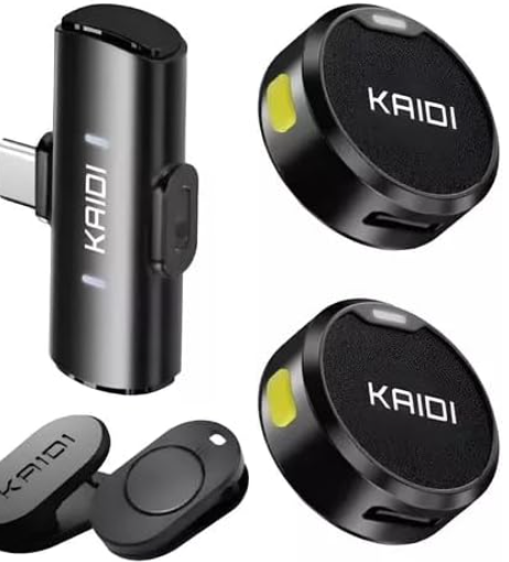 Microfone de lapela sem fio