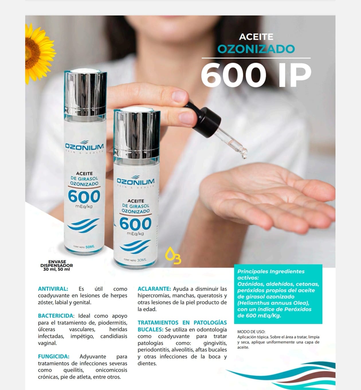 Aceite Girasol ozonizada 600