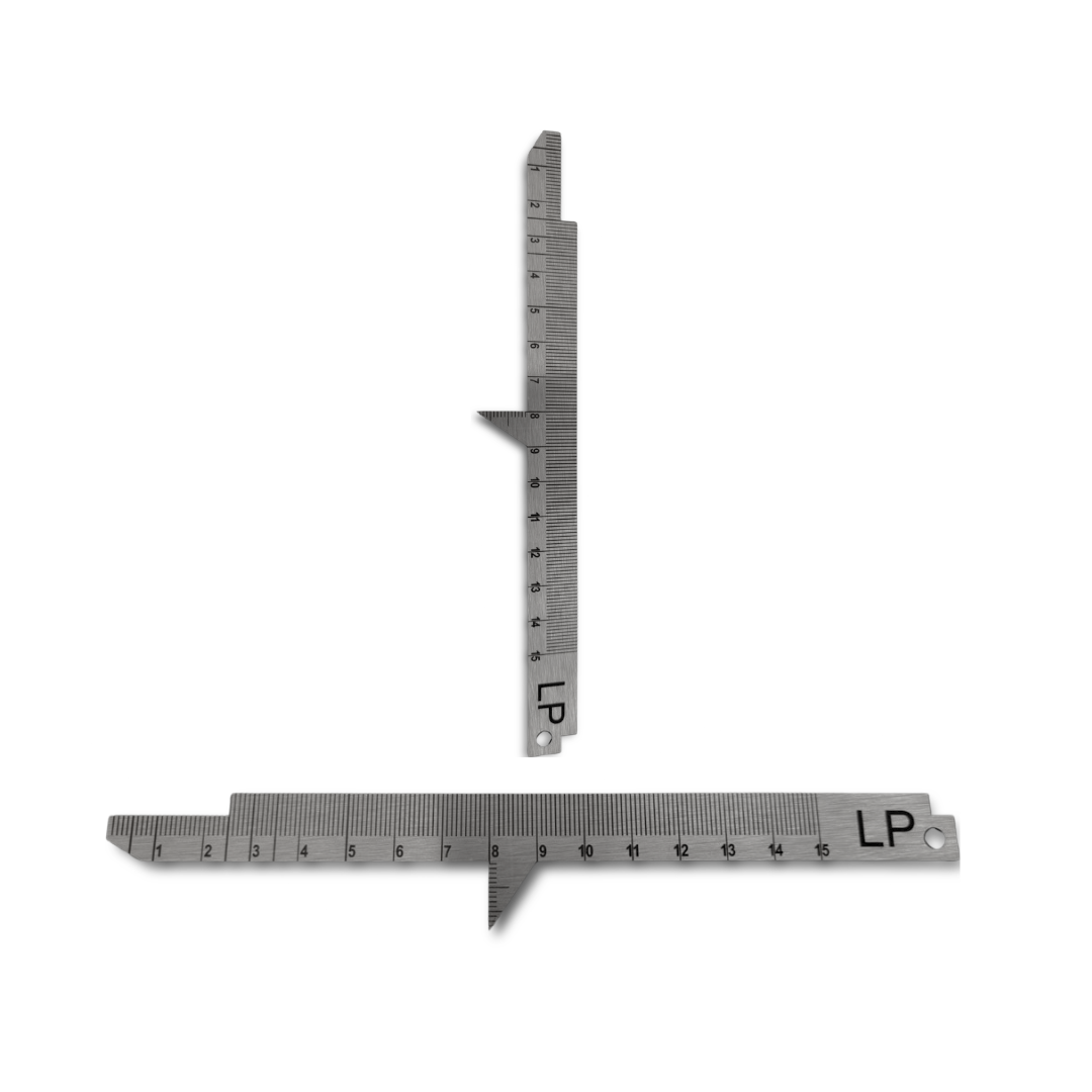 Escala de Aço Padrão Internacional – 15 mm