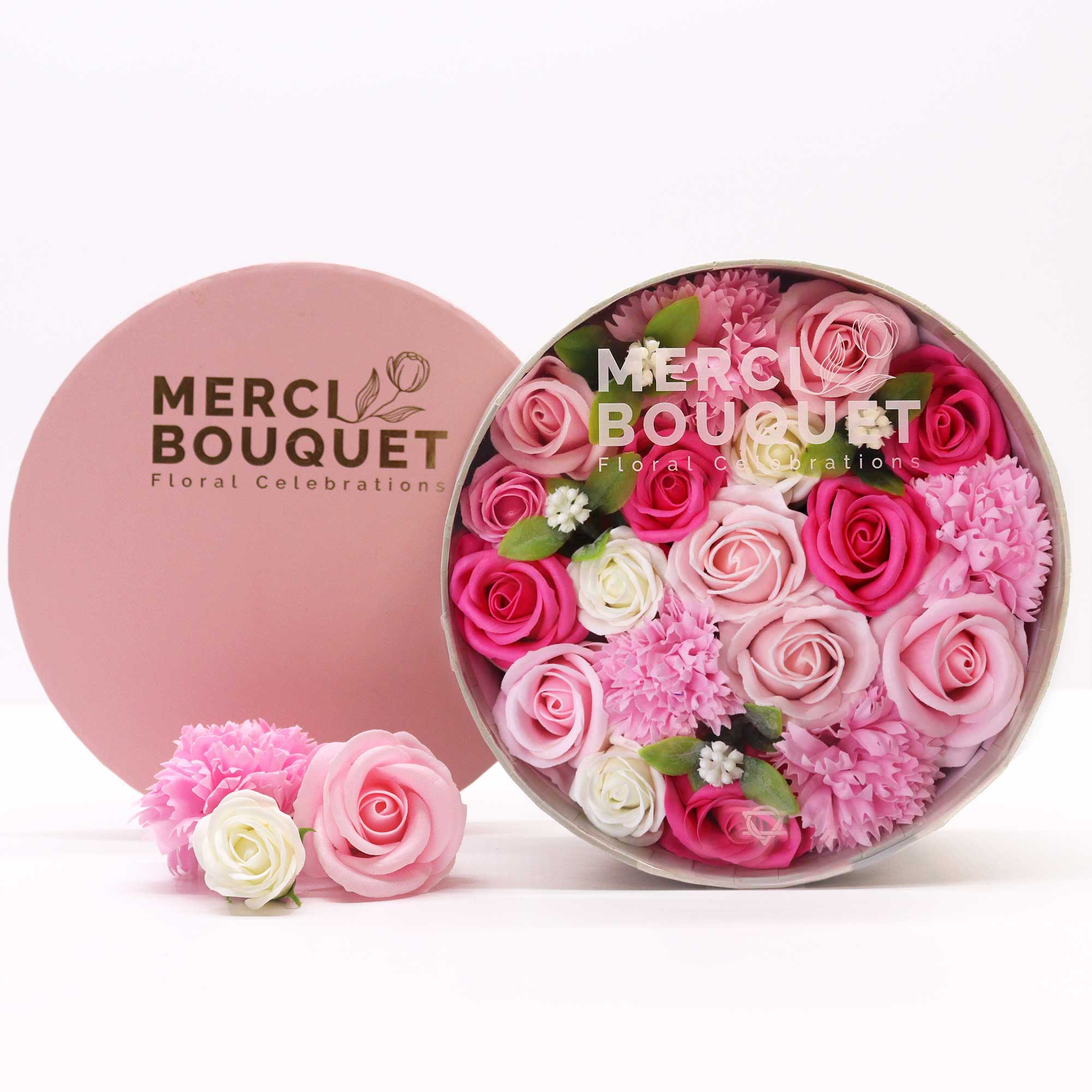 Round Soap Flowers Gift Boxes