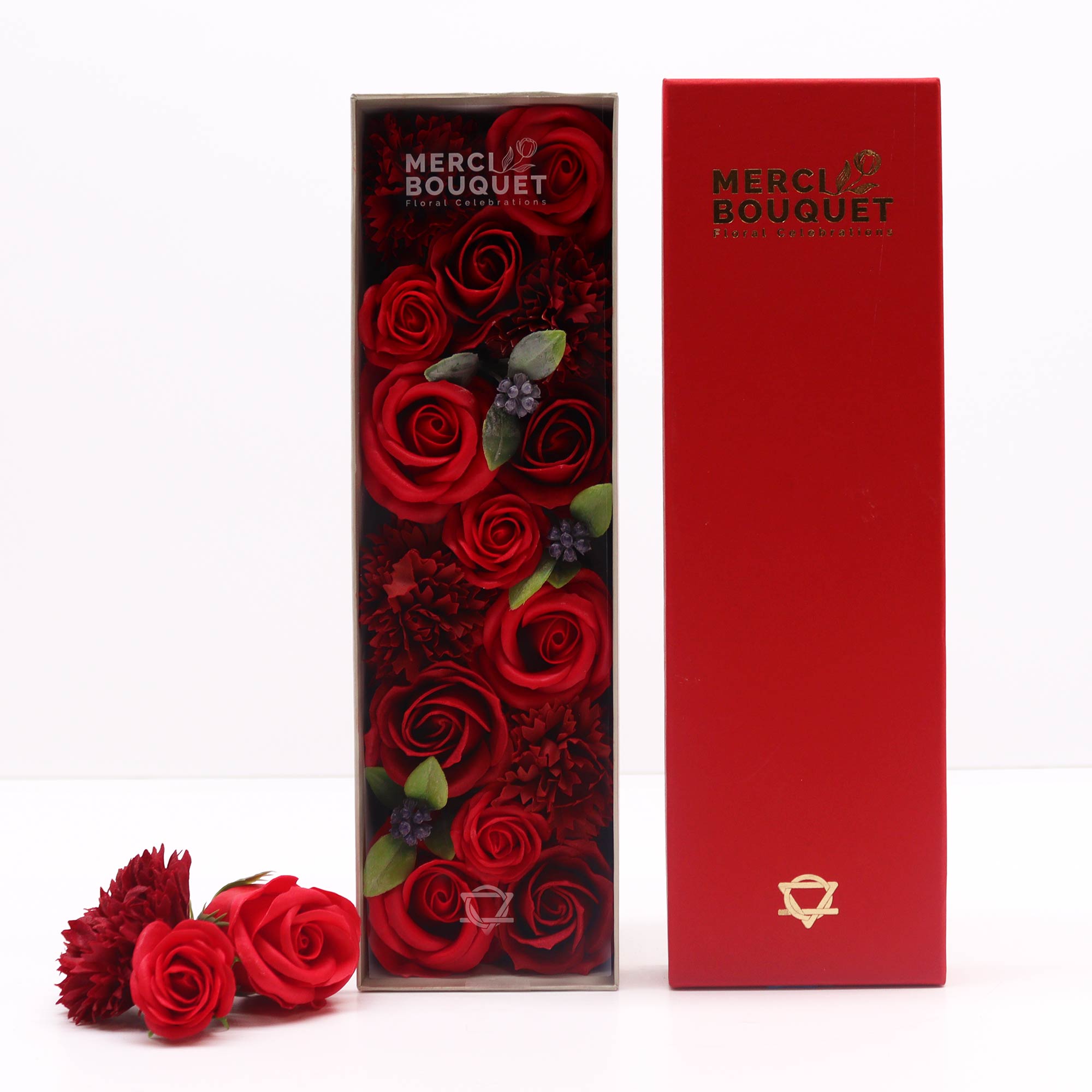 Long Soap Flowers Gift Boxes