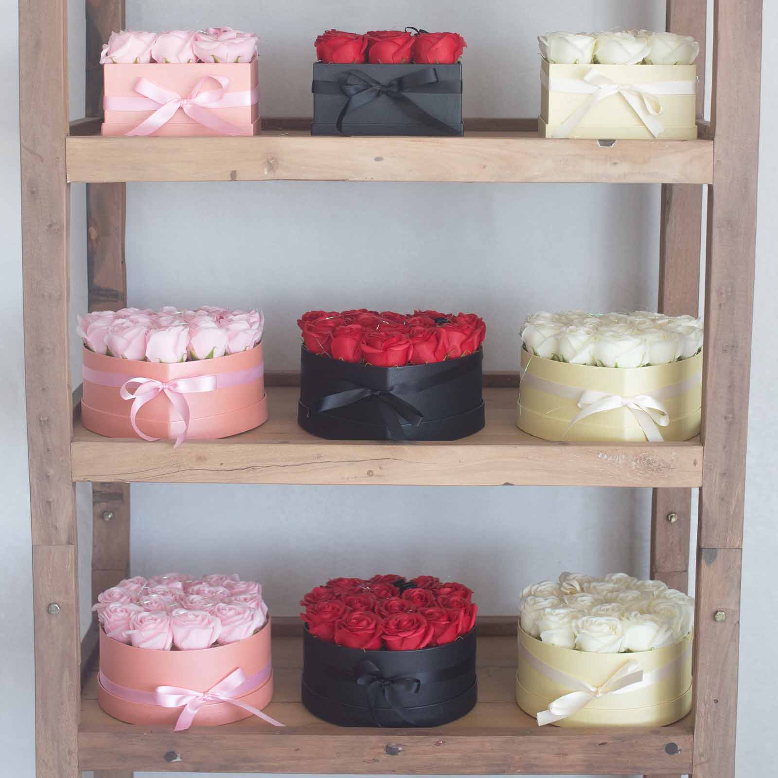 Soap Flower Gift Bouquet - Round
