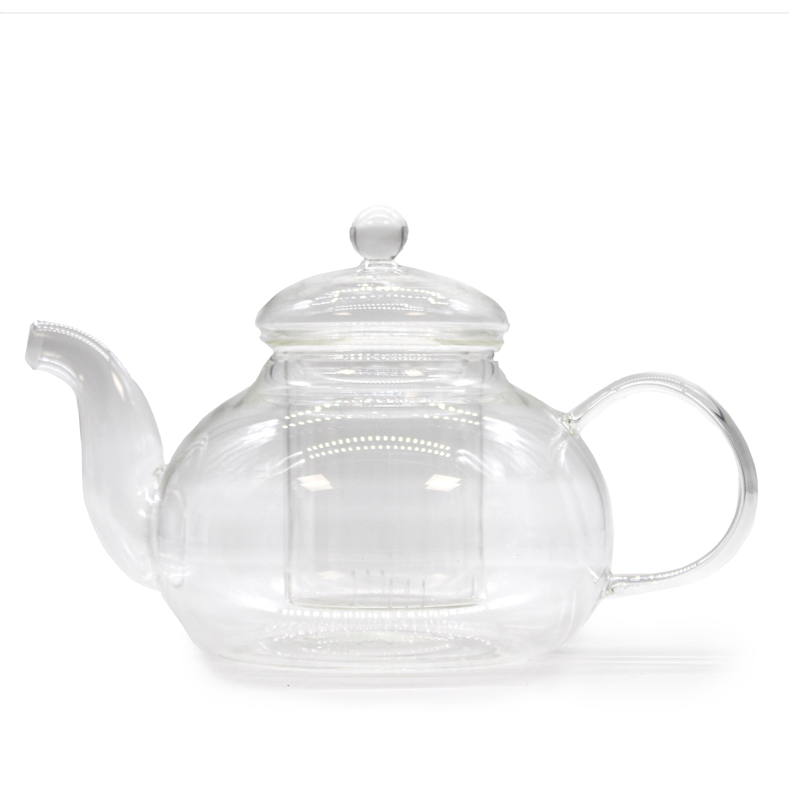 Glass Infuser Teapot - Round Pearl