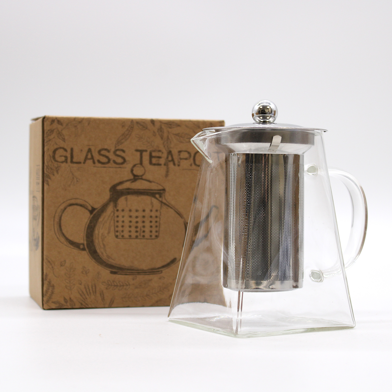 Glass Infuser Teapot - Tower Shape